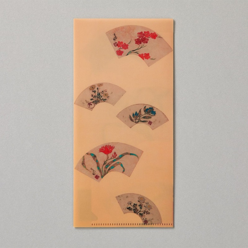 チケットホルダー/中村芳中《四季草花図扇面貼交屏風》｜アーティゾン