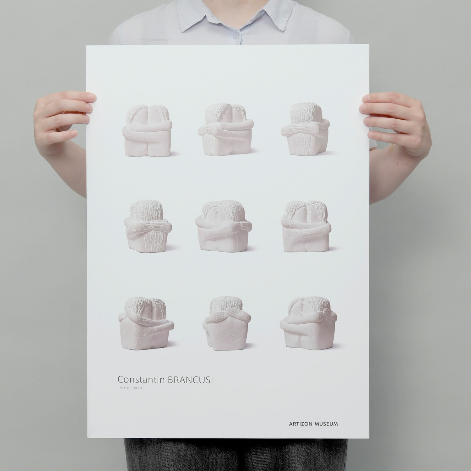 A2ポスター ｜ブランクーシ《接吻》｜アーティゾン美術館オンライン
