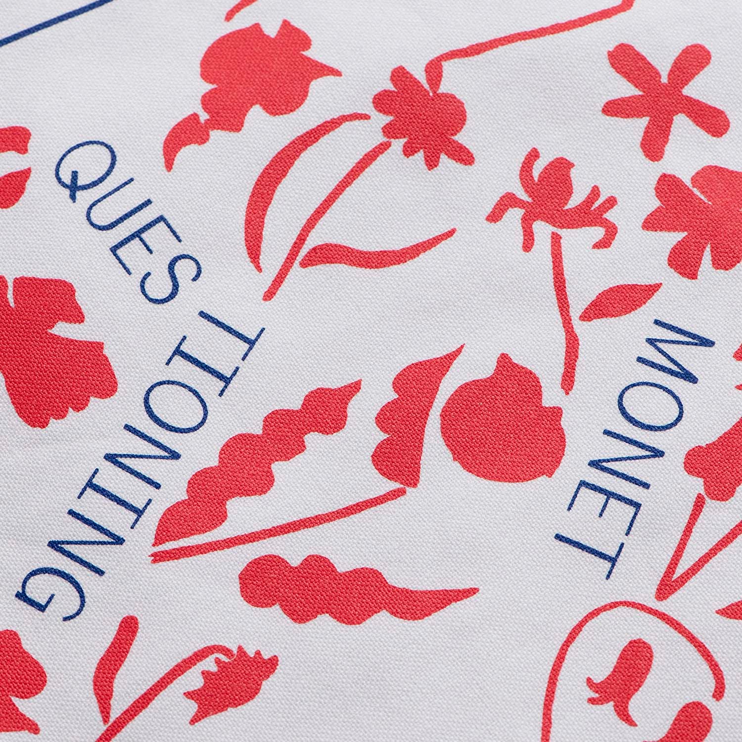 キャンバストートバッグ「モネ」展｜レッド｜アーティゾン美術館