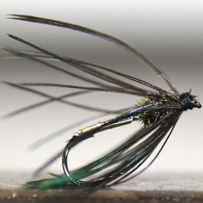 テンカラ 毛鉤 ウエット 銀雉 #8 #10 #12 バーブレス対応 渓流 ヤマメ イワナ ニジマス ソフトハックル 流し用 クリアウォーター対応 単品