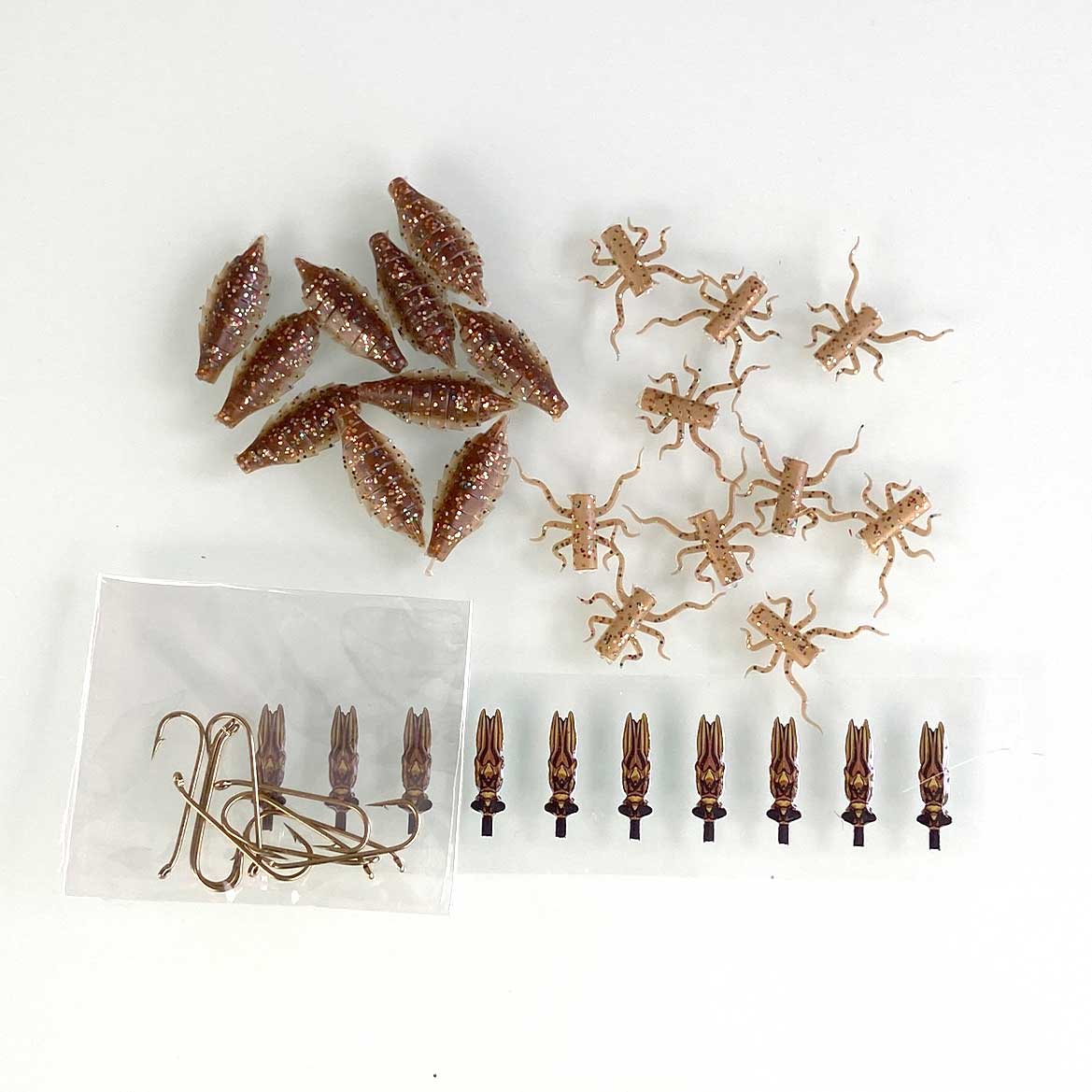 ヤゴ ドラゴンフライ ニンフ シリコン素材でリアルなニンフが作れる