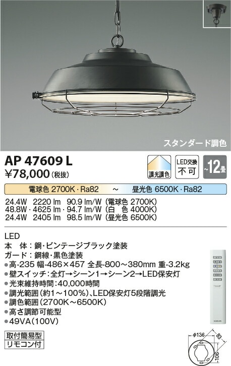 �������߾��� �����ڥ����� AP47609L �����������Ĵ��
