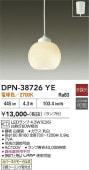����ŵ� �ڥ����� DPN38726YE �ŵ忧