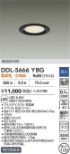 大光電機 浅型導光板ダウンライト DDL5666YBG 調光 電球色 Φ100 白熱灯100W相当 工事必要