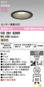 オーデリック 軒下用ベースダウン OD261828R Φ100 白熱灯60W相当 電球色 調光 高演色 センサー連動対応タイプ 工事必要