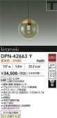 ����ŵ� �����ȥ졼���ѥڥ����� DPN-42663Y ��Ǯ��60W���� �ŵ忧