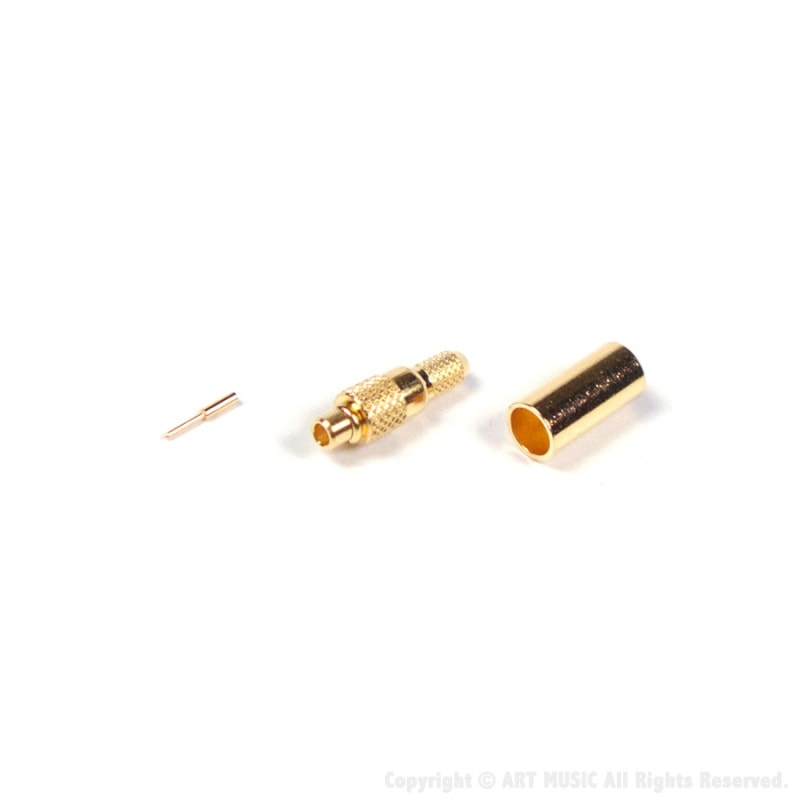 Amphenol (����ե��Ρ���) MMCX�ץ饰 (Crimp Plug, 50 Ohm)