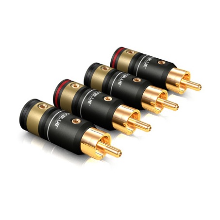 VIABLUE BULK * T6S * RCA PLUG SCREW * 50 pairs #40302
