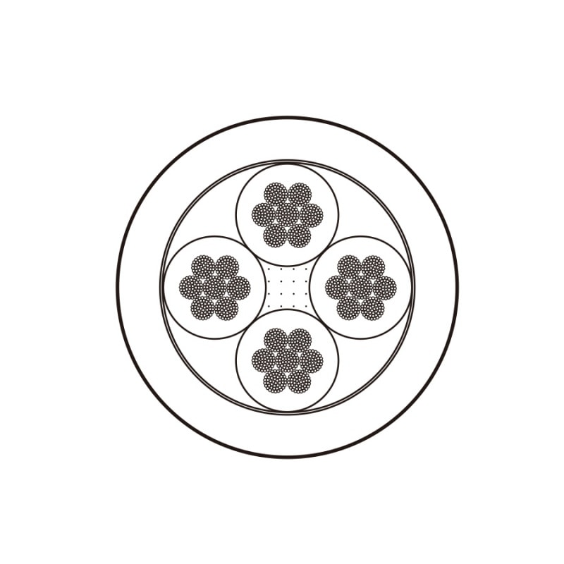 MOGAMI (�⥬��) 2972 �ץ��ѥޥ�����꡼�� ���ԡ����������֥� 15AWG 4�� ��10.5mm �ڤ����