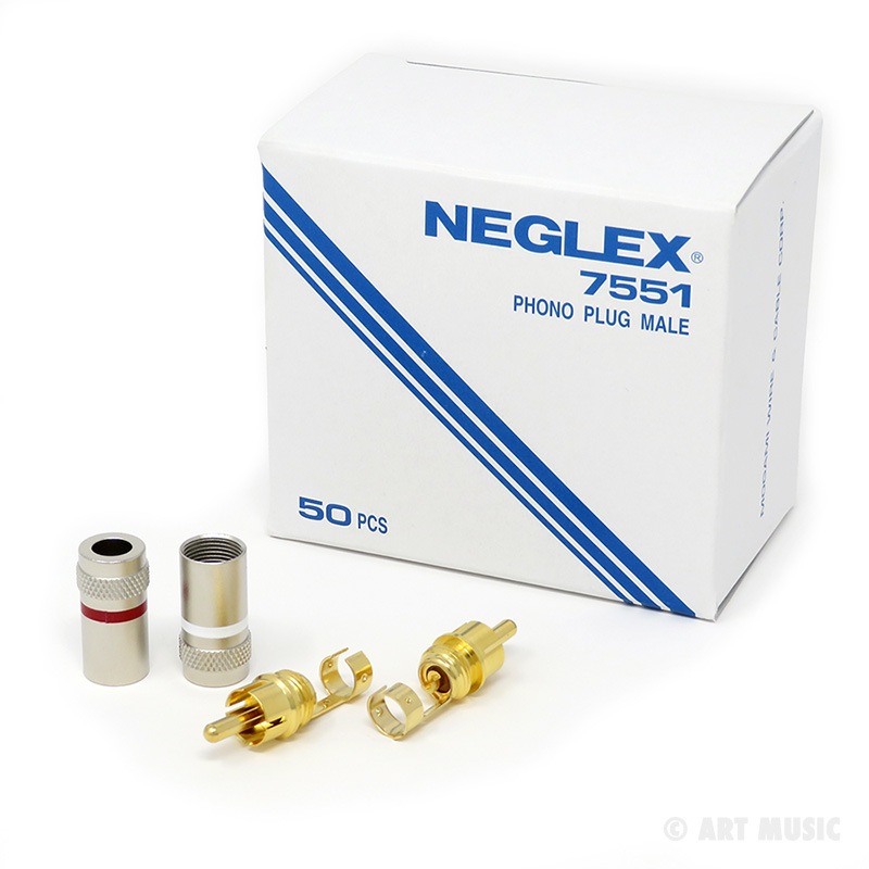 MOGAMI（モガミ）NEGLEX 7551 Hi-Fi RCAプラグ（金メッキ, φ6mm） 1箱