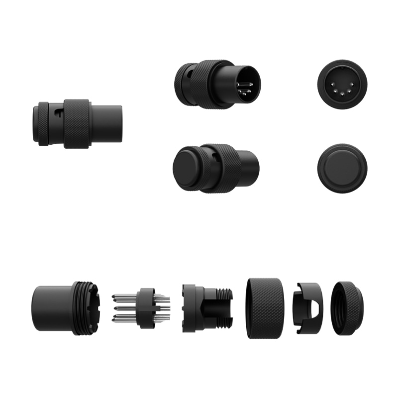 SquarePlug SPD5A-BK L�� DIN���ͥ����� 5pin ���� �ʥ����֥�¡�5.5mm��