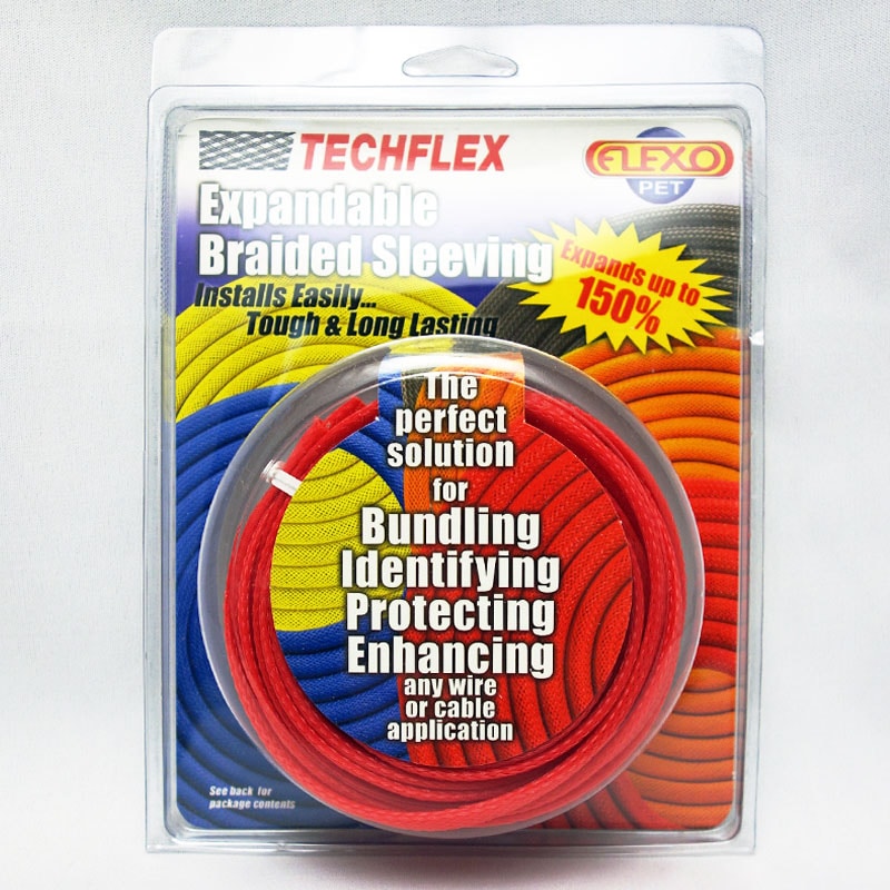 Techflex (�ƥå��ե�å���) Flexo PET ��å��她�꡼�� 3/8"/25ft/��