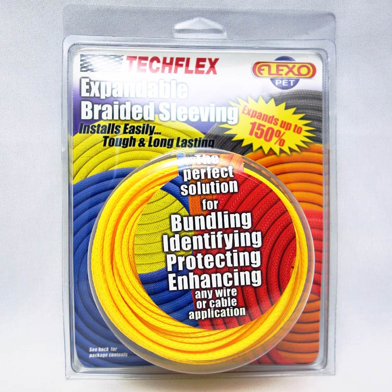 Techflex (�ƥå��ե�å���) Flexo PET ��å��她�꡼�� 3/8"/25ft/��