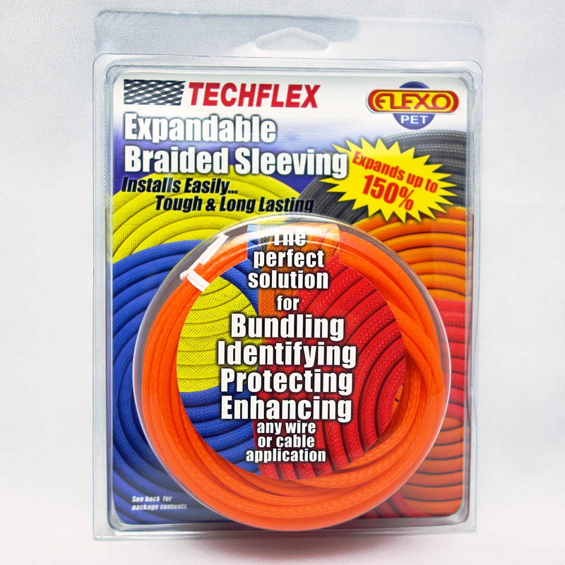Techflex (�ƥå��ե�å���) Flexo PET ��å��她�꡼�� 3/8"/25ft/�����