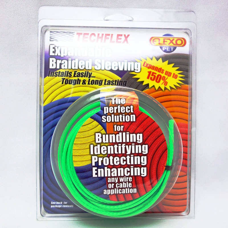 Techflex (�ƥå��ե�å���) Flexo PET ��å��她�꡼�� 3/8"/25ft/��