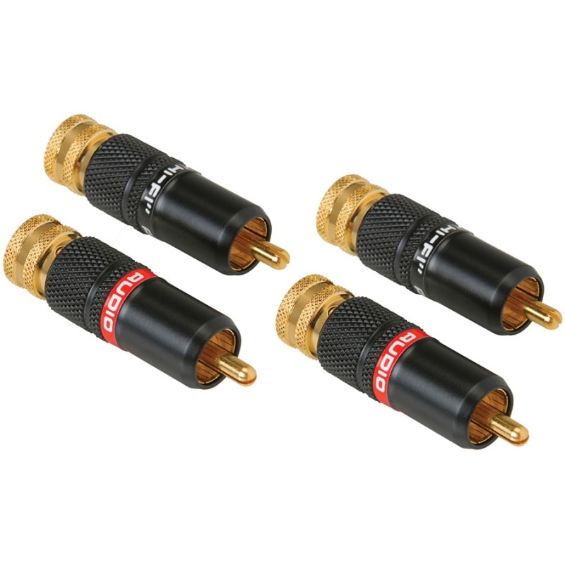 Dayton Audio (�ǥ��ȥ󥪡��ǥ���) RCAGS-LK RCA Plug (24K���å�, 2�ڥ�/4����)