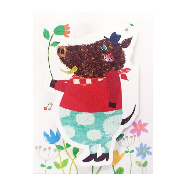 コロボックル ミニカード イノシシ | アーティストグッズ,コロボックル