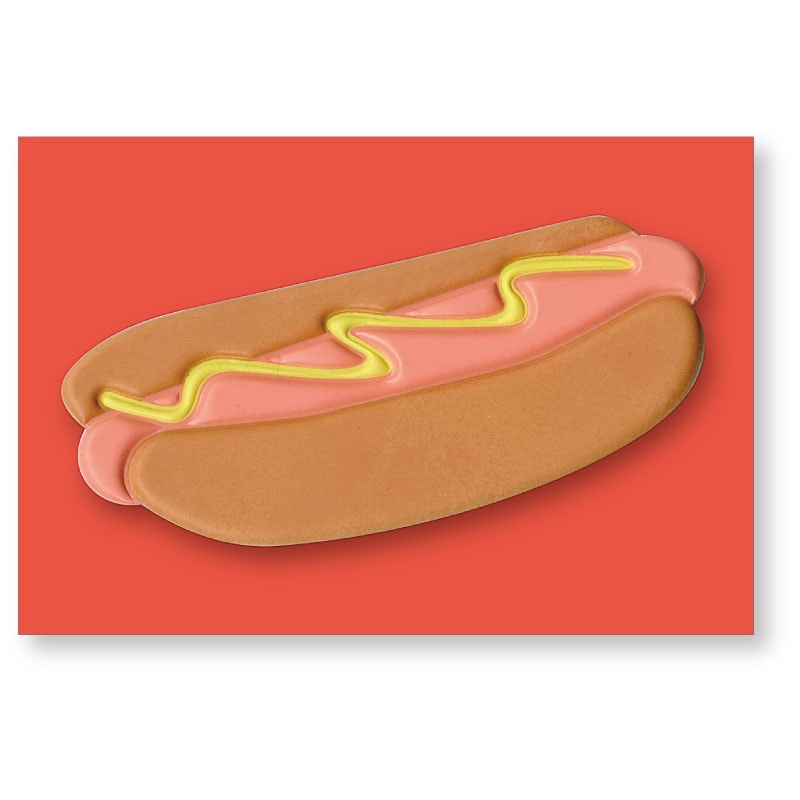 ダイカットウレタンミニカード ホットドッグ | ステーショナリー,ミニ