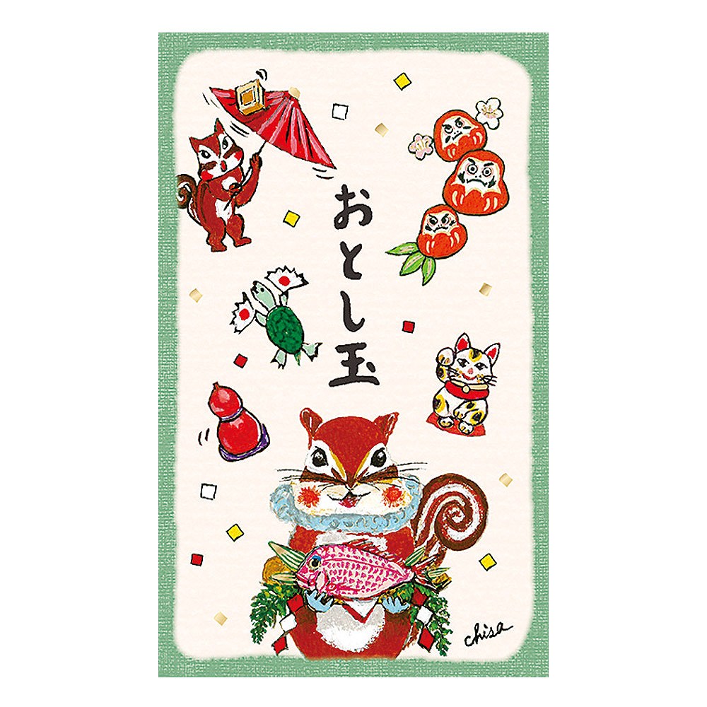 藤岡ちさ お年玉袋 めで鯛 | ステーショナリー,ぽち袋・お年玉袋