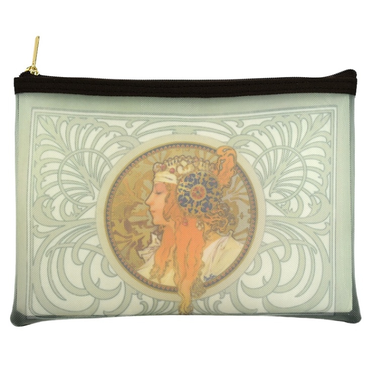 ち*～様 ALPHONSE MUCHA ポーチ アルフォンス・ミュシャ メッシュポーチ B | アーティストグッズ