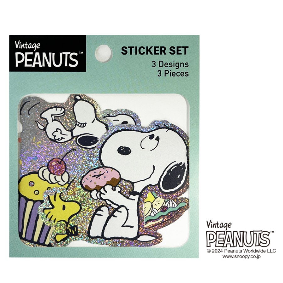 PEANUTS(スヌーピー) ホログラムステッカーセット グリーン