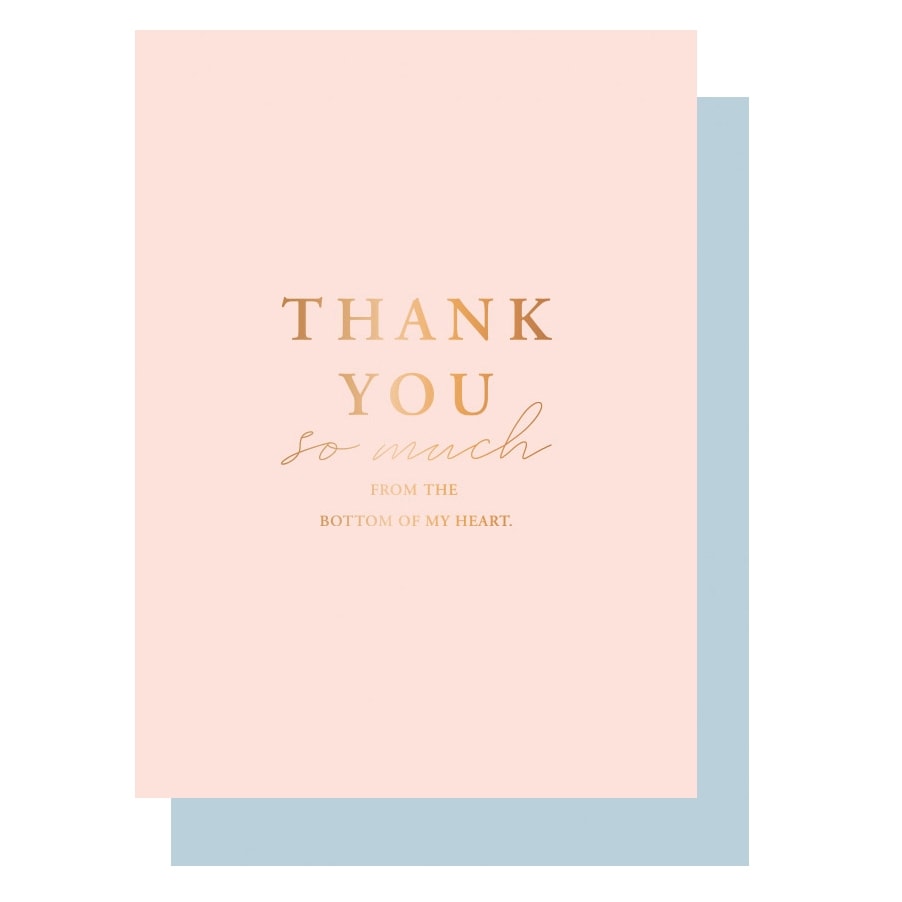 シンプルグリーティングカード サンキューペールビーチ