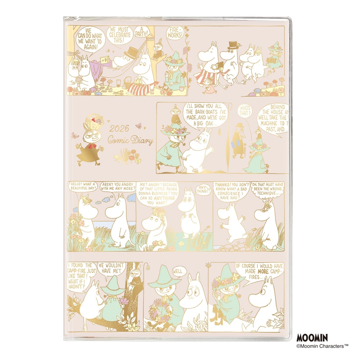 2026年手帳 B6 コミックデザインダイアリー ムーミン/コミックデザイン