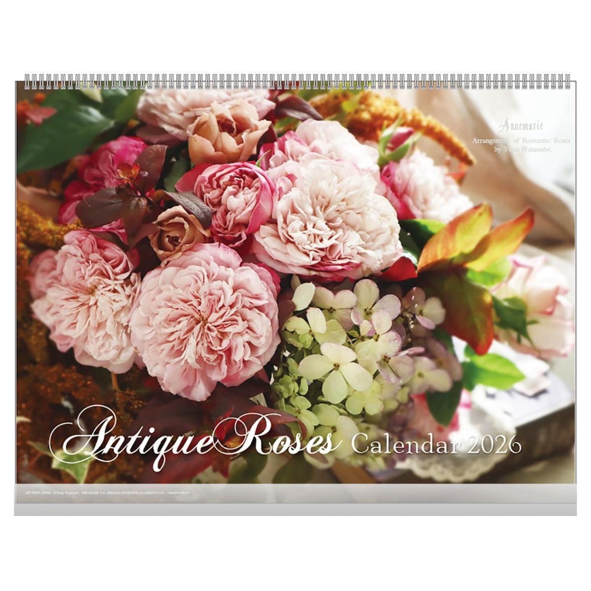 2026年カレンダー アンティークローズ | カレンダー,フラワー