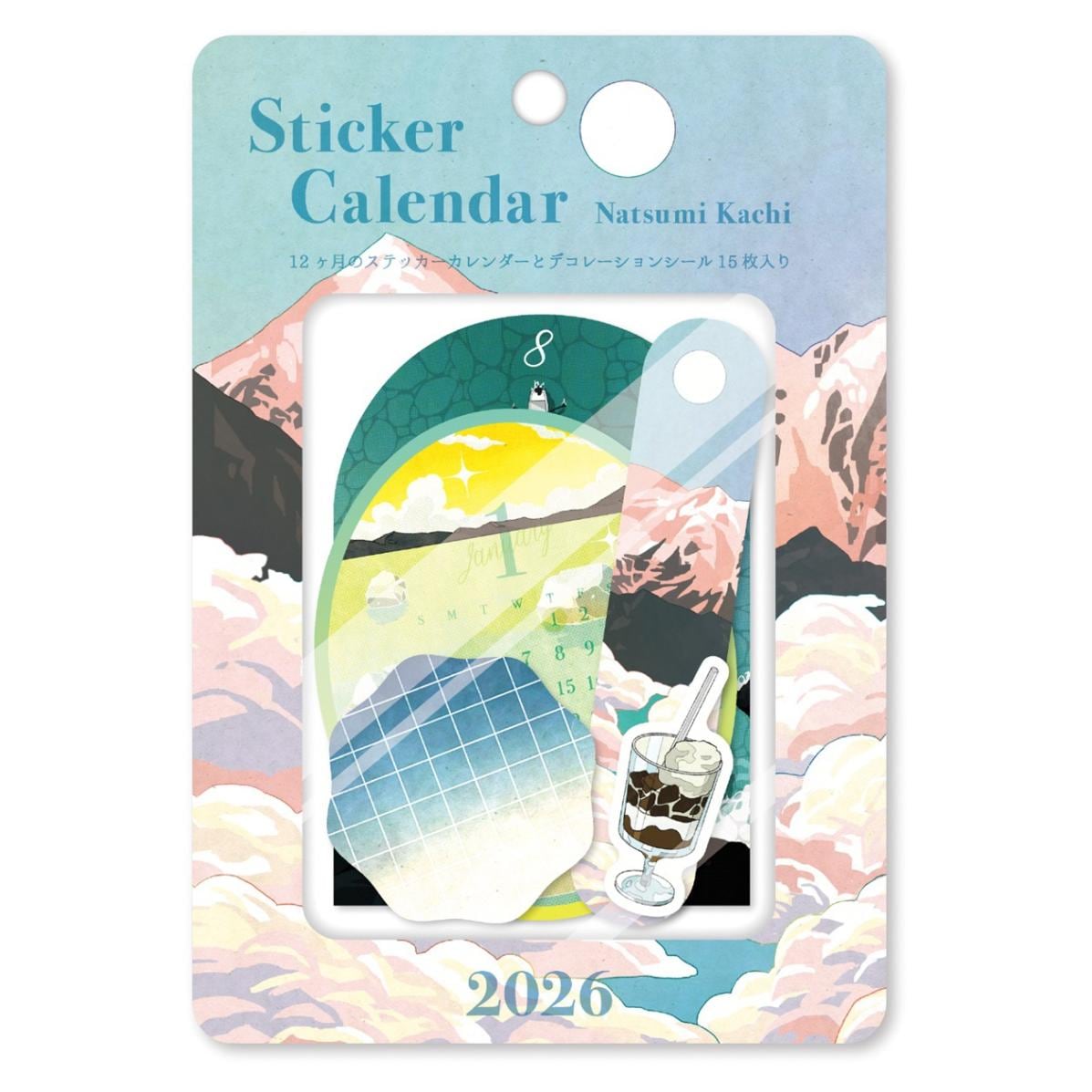 2026年カレンダー ステッカーカレンダー/カチナツミ | カレンダー