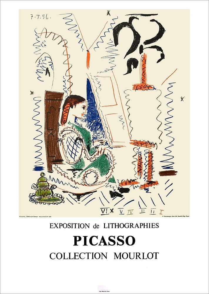 パブロ・ピカソ ポスター L'atelieraCannes（1956）SA-402