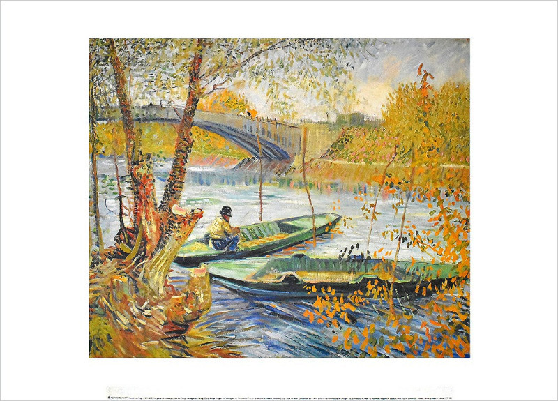 �ե��󥻥�ȡ��ե��󡦥��å� �ݥ����� FishingintheSpring,PontdeClichy(1887)A3840