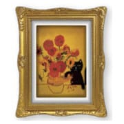 Niaski(�˥㡼������) �ޥ��ͥåȥߥ˥ե졼��/Sunflowers Cat