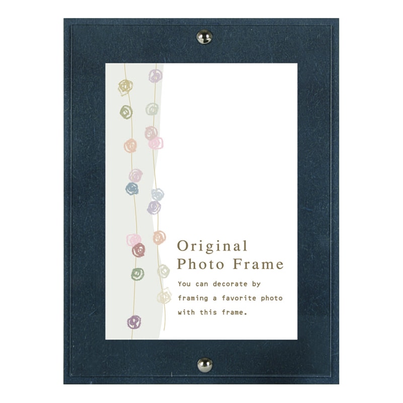 フォトフレーム/カラーボードフレーム ブルー サービスL（89×127mm