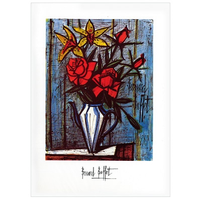 ベルナール・ビュッフェ、「Sainte Madeleine」、希少画集の額装画