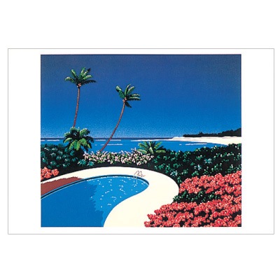 永井博 for lovers only A3用紙 A2額縁付き 購入特典付】永井博 絵画(