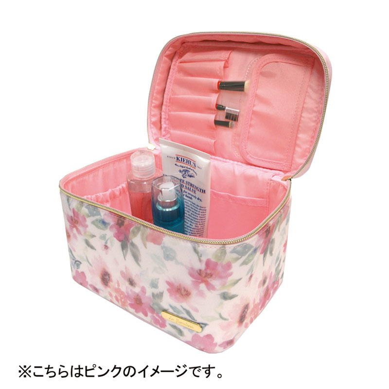 フロレゾン コスメティックシリーズ/バニティーケース L イエロー 雑貨,フロレゾン コスメティックシリーズ,バニティーケース,Lサイズ