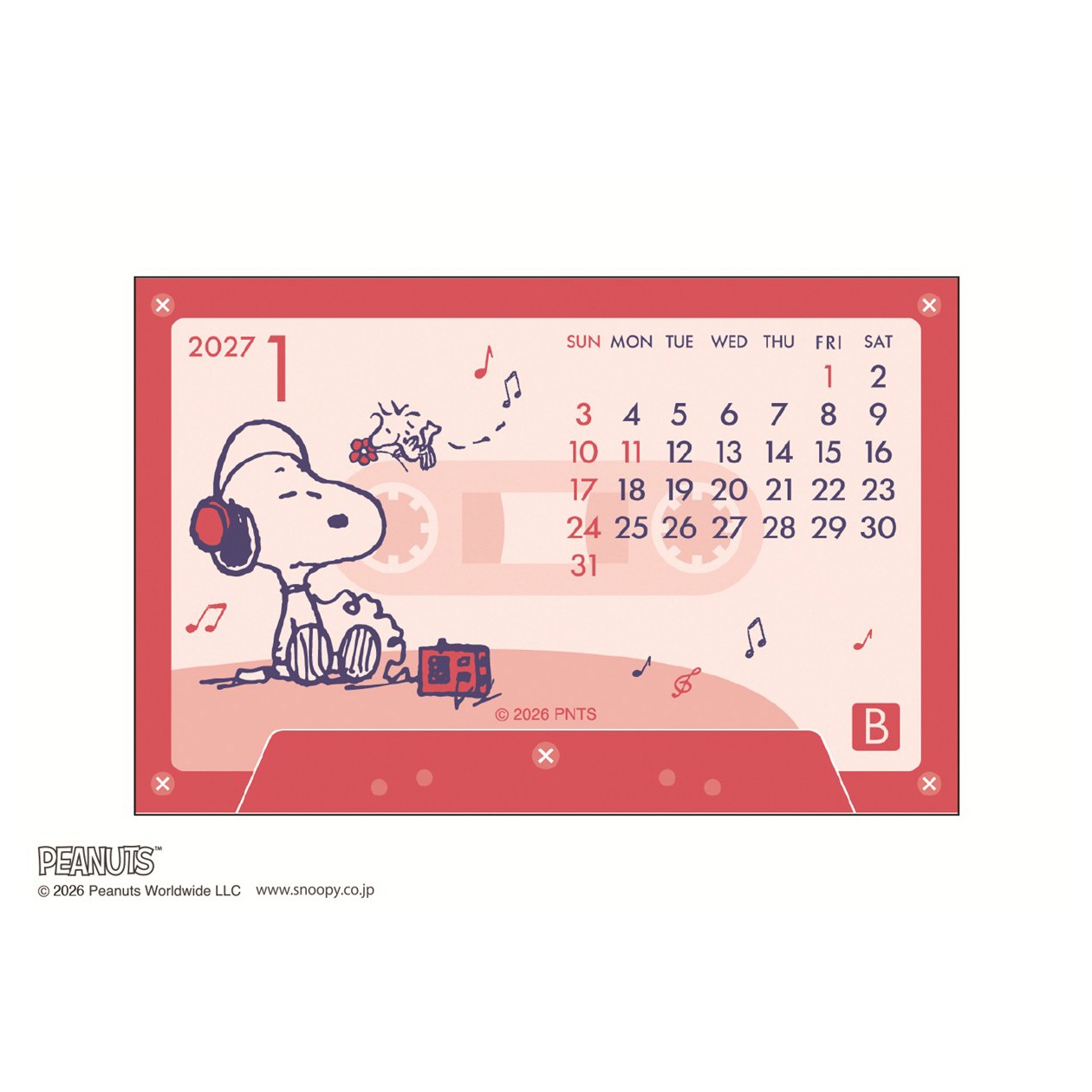 2027ǯ �����åȥơ��� ��������/PEANUTS (���̡��ԡ�)