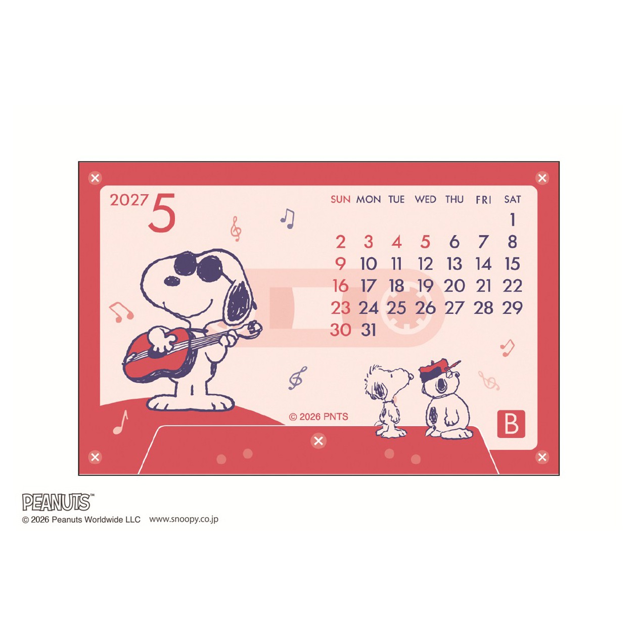 2027ǯ �����åȥơ��� ��������/PEANUTS (���̡��ԡ�)