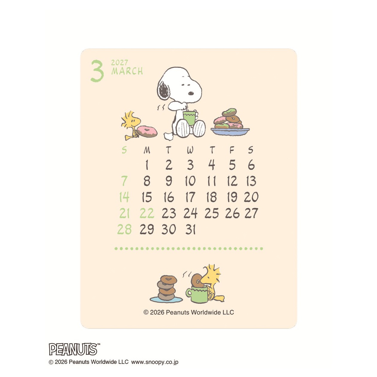 2027ǯ ���åɥ���å� ��������/PEANUTS (���̡��ԡ�)