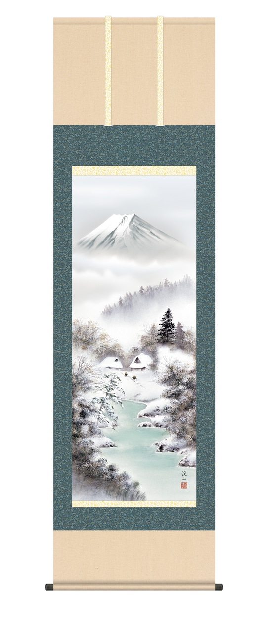 掛け軸 伊藤渓水 『 富士 』 絹本 希少 軸装 茶道具 掛軸 美品 です。 掛け軸 伊藤渓水 『 富士 』 絹本 希少 軸装 茶道具 掛軸 美
