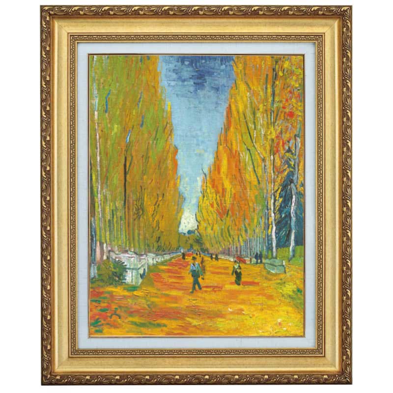 アリスカン・アヴェニュー』 ゴッホ 10号 立体複製名画 額装付