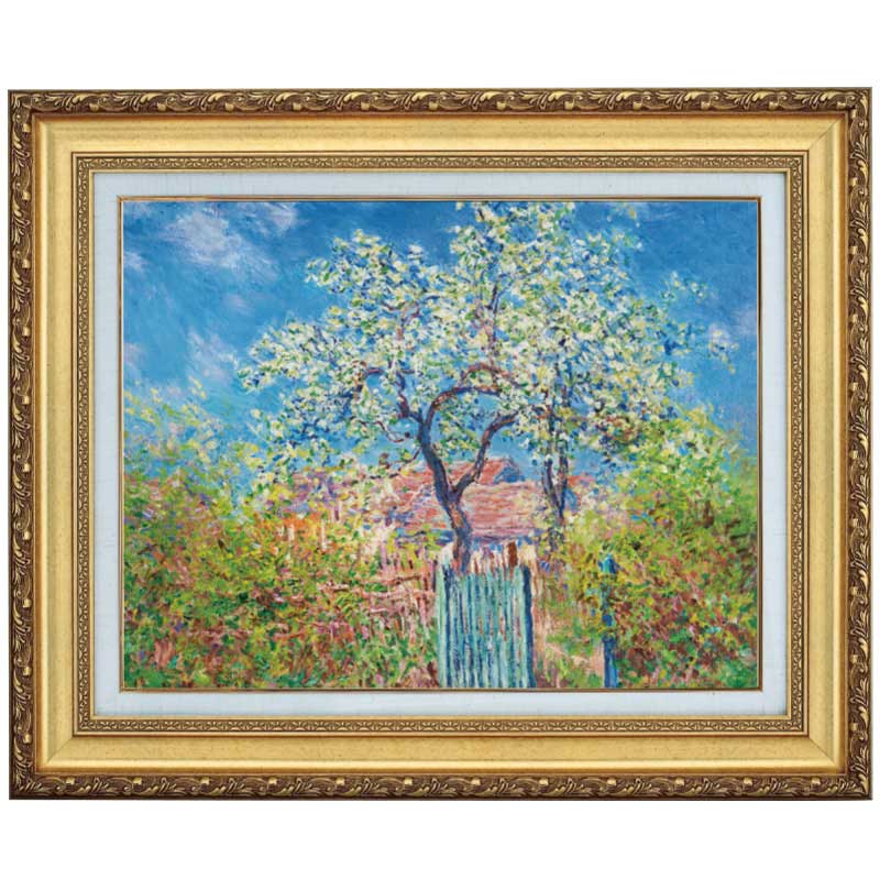 花咲く梨の木』 ゴッホ 10号 立体複製名画 額装付 ポスト印象派 新