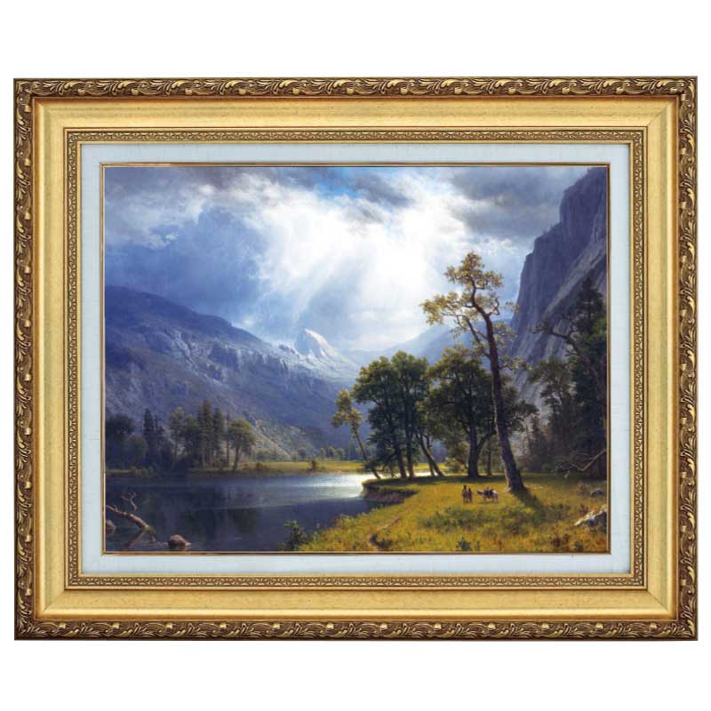 ロヴィス・コリント 複製画 「ヴァルヒェン湖の復活祭」 額装付き ロヴィス・コリント 複製画 「ヴァルヒェン湖の復活祭」 額装