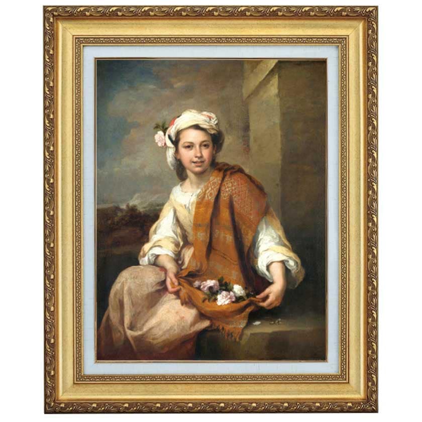 ロザリオの聖母子』 ムリーリョ 4号 立体複製名画 額装付 【ポイント5