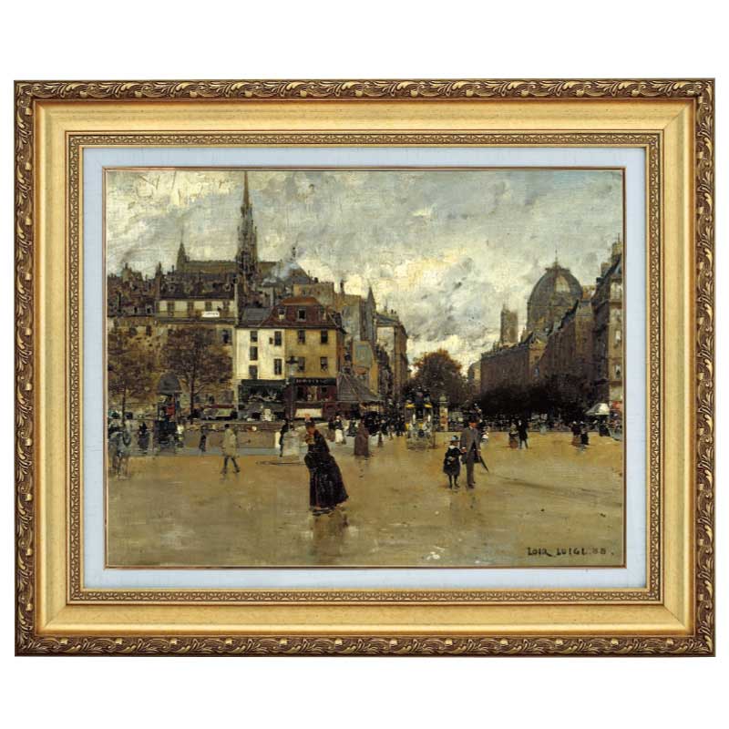 パレ通り、サン・ミッシェル』 ルイジ・ロワール 10号 立体複製名画