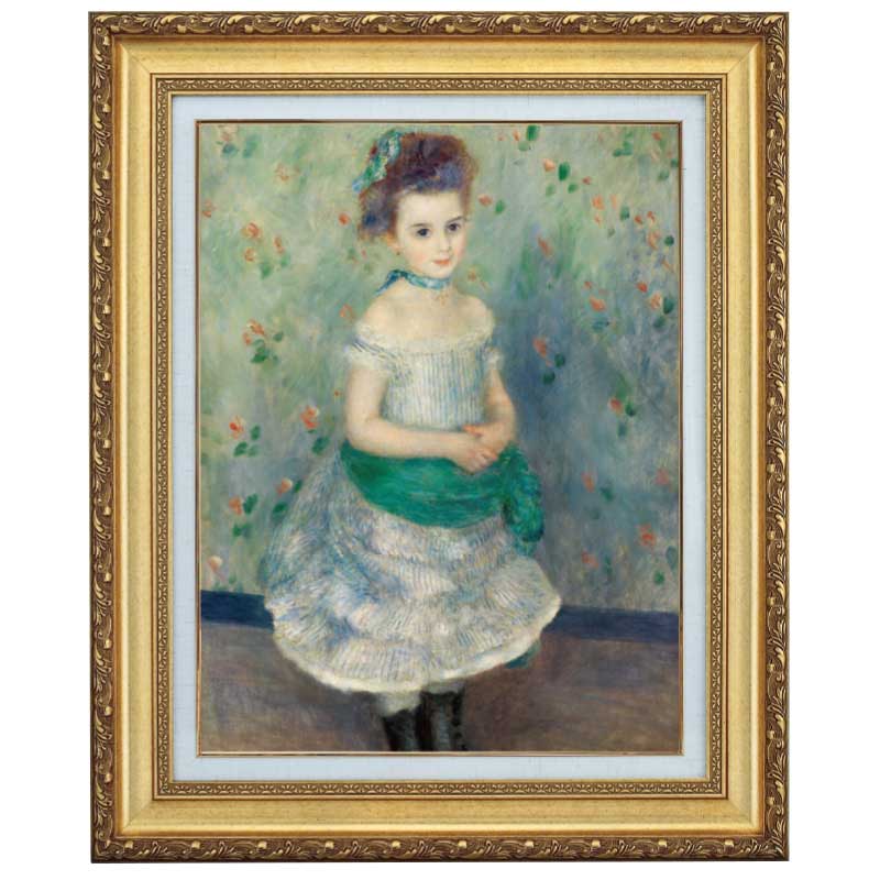 ジャンヌ・デュラン＝リュエル嬢』 ルノワール 10号 立体複製名画 額装