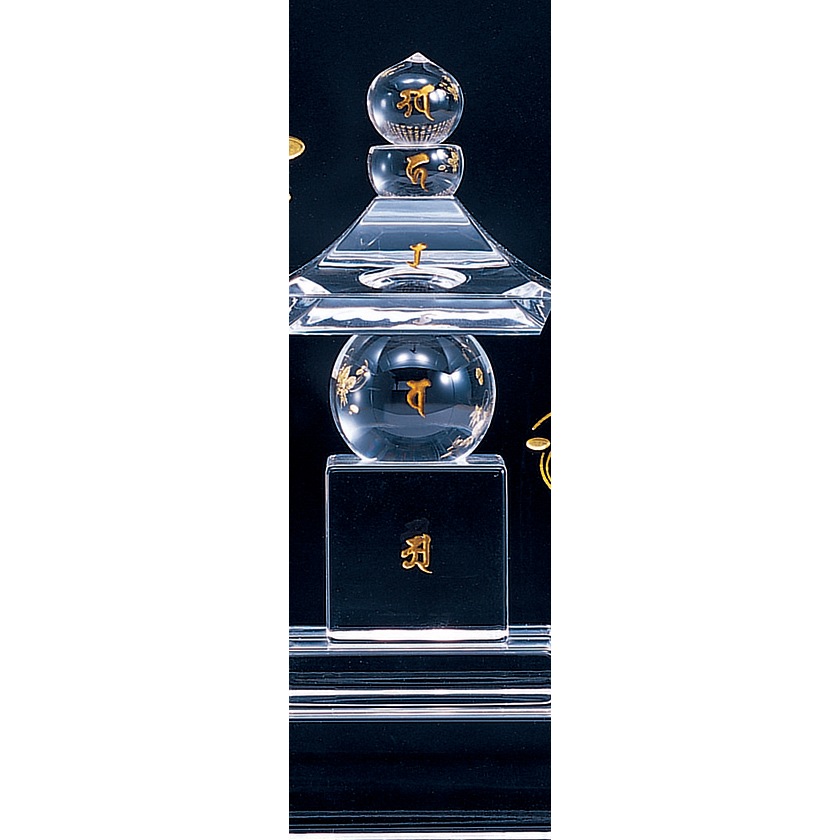 水晶五輪塔 すいしょうごりんとう 美術品 仏具　工芸品 水晶五輪塔（すいしょうごりんとう） | 彫刻・美術・工芸品 | 【公式