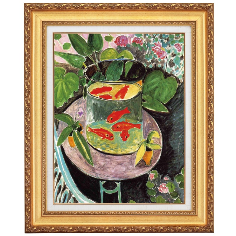 金魚』 マティス 10号 立体複製名画 額装付 【ポイント5％還元中