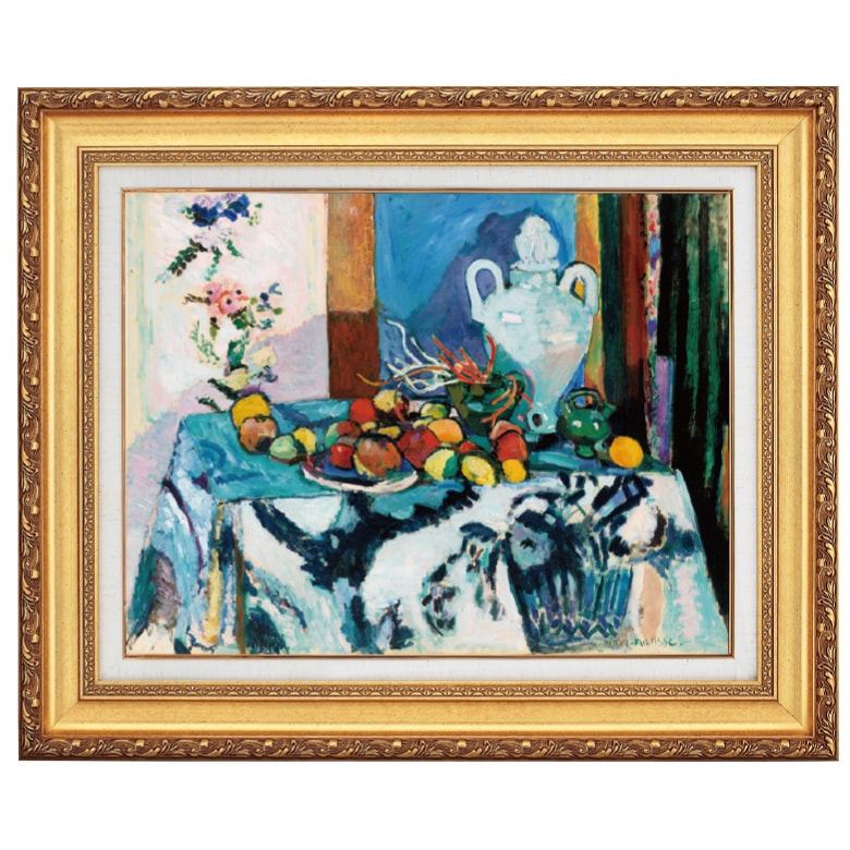 青い静物』 マティス 10号 立体複製名画 額装付 【ポイント5％還元中