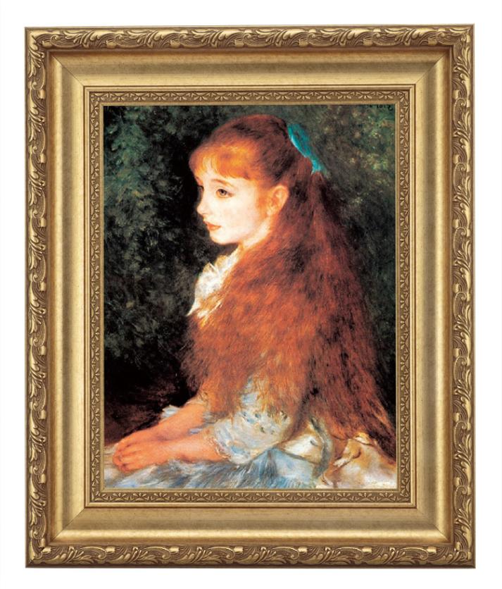 トップアート 少女イレーヌ ピエール＝オーギュスト・ルノワール 油彩画 絵画 少女イレーヌ』 ピエール＝オーギュスト・ルノワール 4号 立体